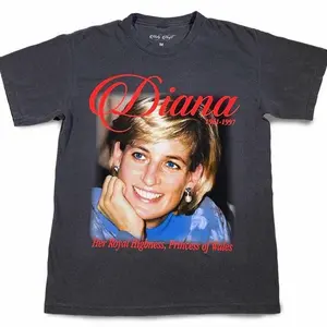 Princess Diana Moby Thrift Tee mom teeshirt Comfort Cotton, Crewneck Top Womenswear Underwear 2