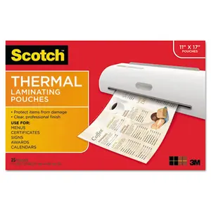 3M & Commercial Tape Div  Menu Size Thermal Laminating Pouches- 3 mil.