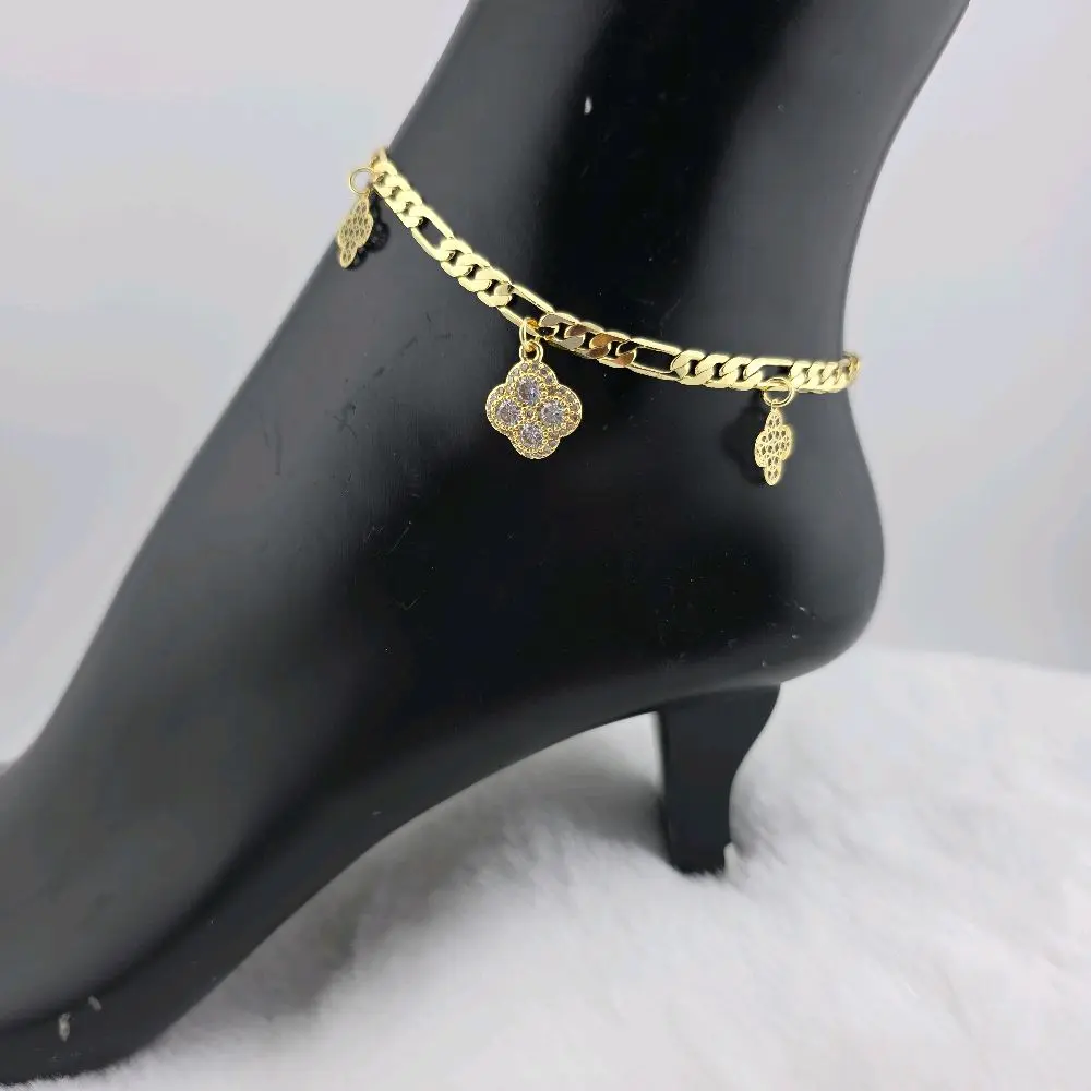 anklet 14k gold plated