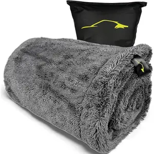 2000GSM  Drying Towel -  Max Dry  (20"x31") Ultra Plush Twist Loop Microfiber for , Streak-Free Drying