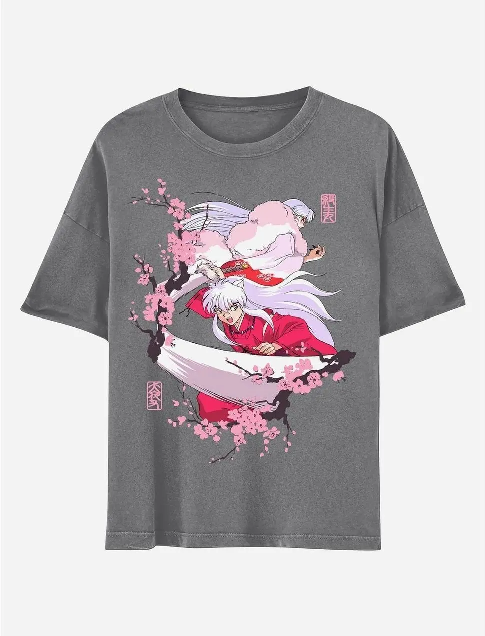 InuYasha Cherry Blossom Duo T-Shirt, Graphic Fan Tee, Cute Retro Streetwear, For Men, For Women 8
