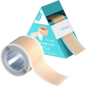 Dimora Silicone Tape - Hypoallergenic First Aid Tapes with Easy Tear Design, Pain-Free Removal Surgical Tapes for Sensitive Skin, No Residue(1.6in x 59 in),1 Roll