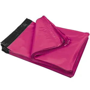 100 - New 10x13 (HOT Pink) Color Poly Mailers Envelopes Bags (Total 100 Bags)