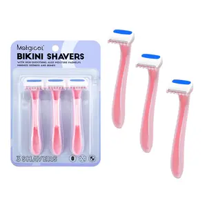 3pcs Mini Shaver for Women， Bikini & Lip Hair Trimmer， Eyebrow Razor & Beauty Tool