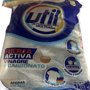 Util Powder Detergent Multiusos 1 KGrams - Activated Vinegar & Carbon Black for Effective Cleaning with Fresh Aroma