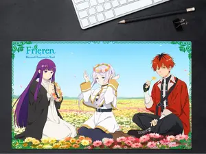 Frieren Anime Playmat (Large Mousepad) Officially Licensed [Choose your Design] [24"x14"x1/16 Inches]