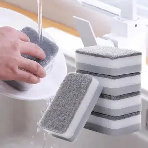 10/5/1 pieces of two-color cleaning sponges, minimalist and practical style, double-sided stain removal + water-absorbent and wear-resistant material