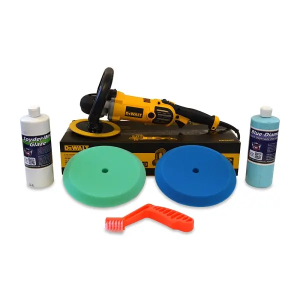 DeWalt DWP849X High-Speed Buffer Value Kit - Car Buffing Wheel Polishing Machines & Accessories for Cars, Auto Detailers, Swirl Remover, Rotary Sanding, Deep Gloss, Nanofinishing Wax Polishing, Paint Protection