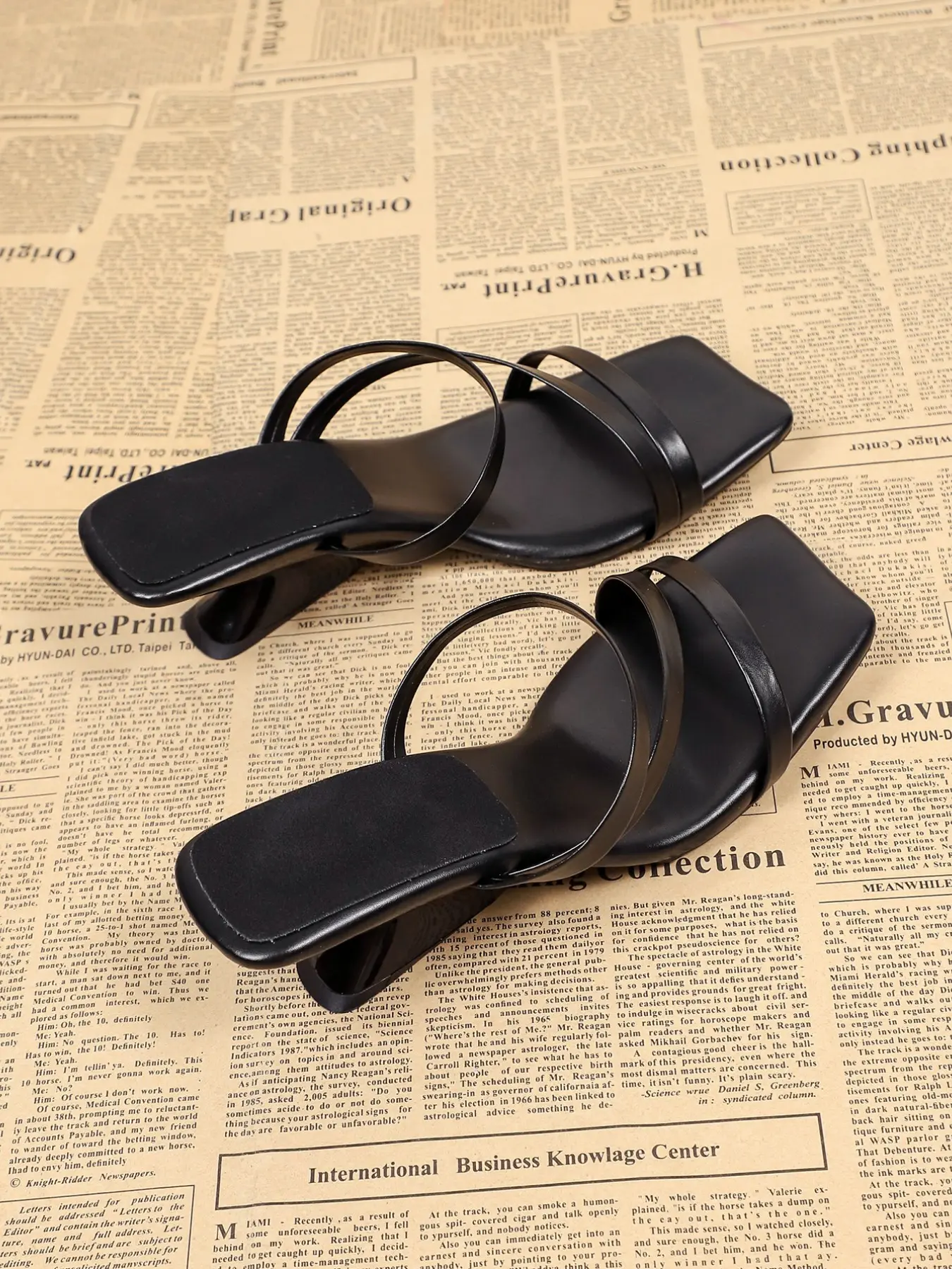 Square Toe Slip-On High Heel Crisscross Sandals for Women, Summer Versatile Wedge Open-Toe Shoes, Fashionable PU Leather Criss Cross Design