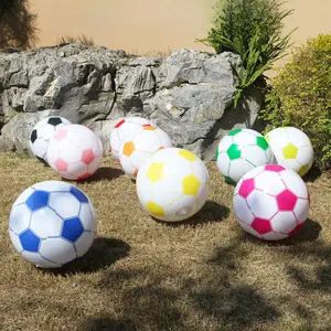 2/4/8Pcs Leak-Proof PVC Colorful Dual-Use Inflatable Water Beach & Soccer Balls, Outdoor Family Sand Water Play Recreational Sports Balls