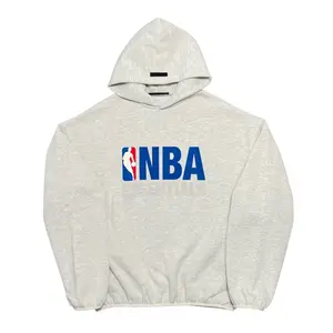 Fear of God Essentials NBA Hooded Sweatshirt Light Heather, Casual, Tops