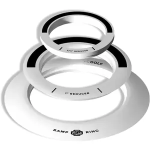 Putting Rings 3- Set,  Tool for Putting Practice Indoor and Outdoor, Ramp Ring & Hole Reducers for Precision , Accuracy Drills at , Office & yard Setups