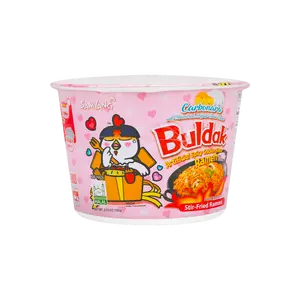 SAMYANG Korean Carbonara Stir-Fried Buldak Ramen - Spicy Chicken Flavor Big Bowl, Packaging, 3.7oz SAMYANG Korean Carbonara Stir-Fried Buldak Ramen - Spicy Chicken Flavor Big Bowl, Packaging, 3.7oz