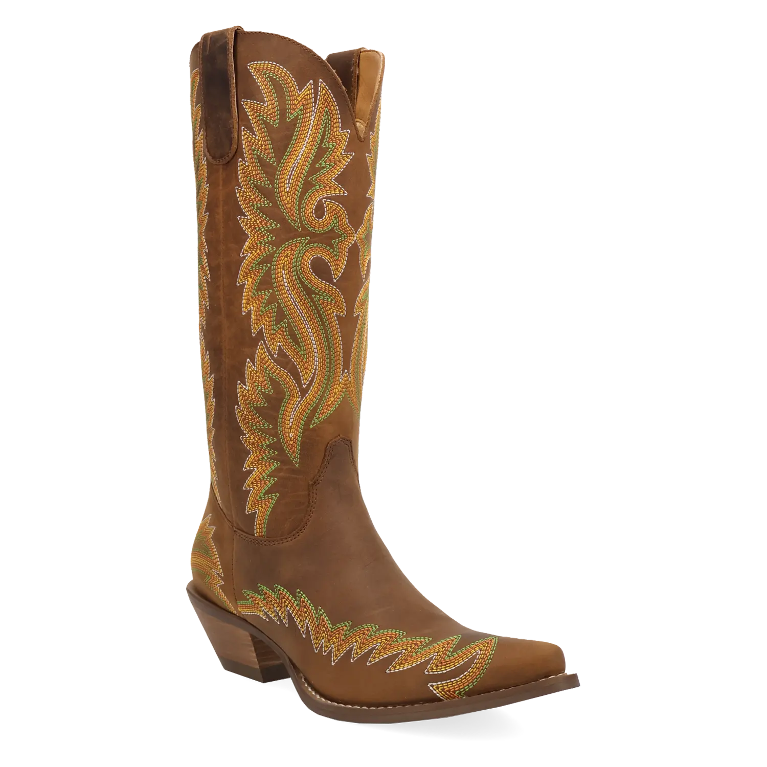 Dingo Ladies Lantana Brown Leather Western Boot DI2455-BN