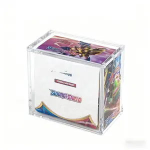 Pokémon Booster Box Storage Case, Magnetic Acrylic Protection Amplifier Standard Box, Us Version, Durable & Secure Design, Trade Card Box