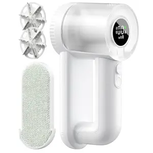 Electric Lint Remover for Clothes and Home Surfaces, Rechargeable Portable Design, 3 Speed Settings, LED Display, Easy Operation