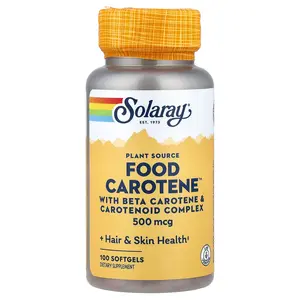 Solaray Food Carotene™, 500 mcg, 100 Softgels