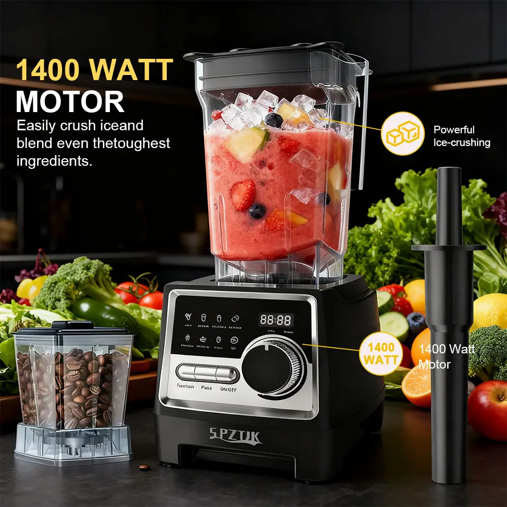 SPZTJK Professional Blender,Kitchen for Blender 68oz BPA Free 2