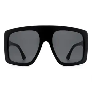 Sleek Oval-Frame UV-Protective Sunglasses (Women & Unisex) with Matte Finish in Dark Gray