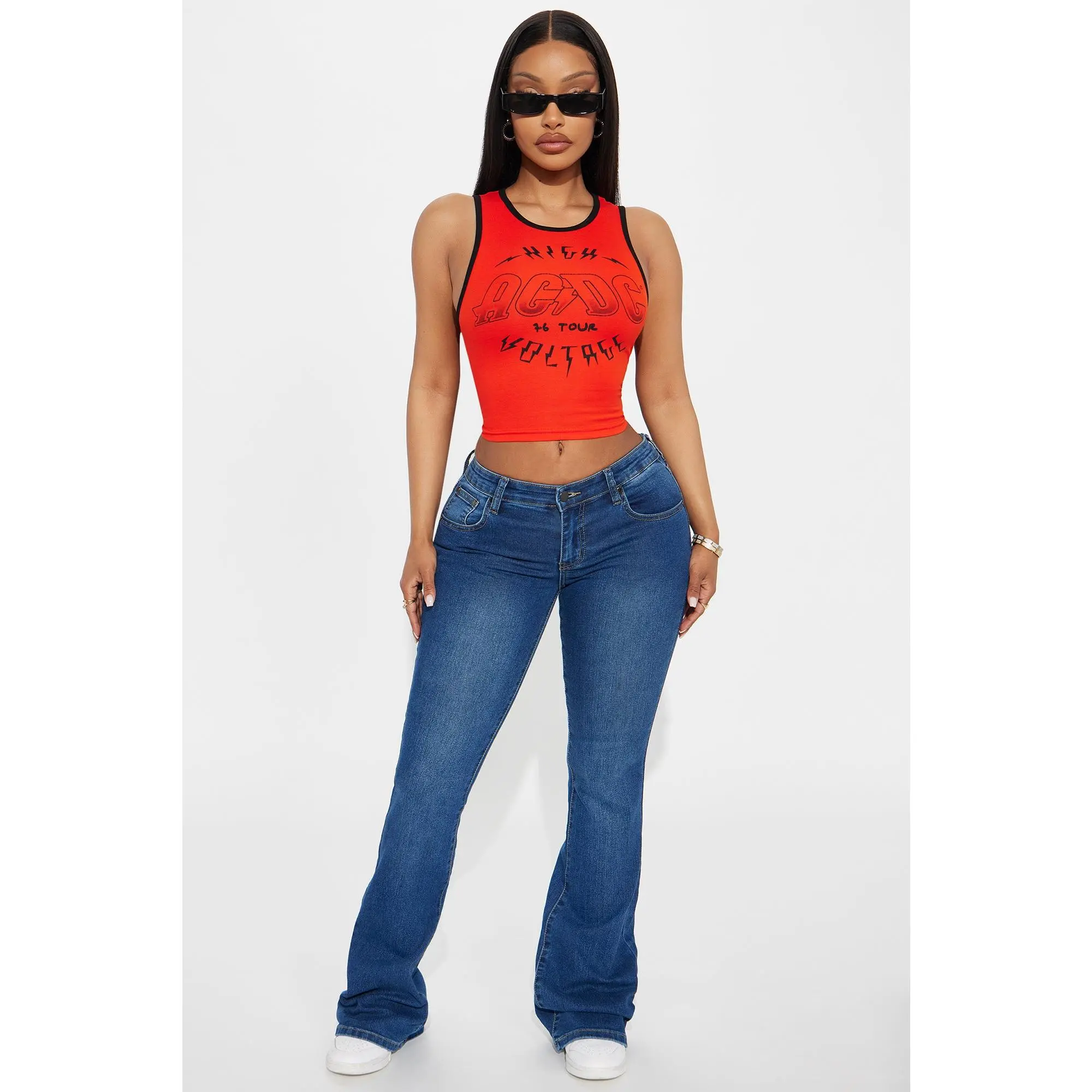 Everyday Low Rise Flare Jeans - Dark Wash