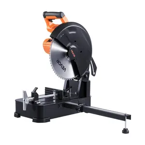 VEVOR Chop Saw, 7-1/4 in Stainless Steel Cold Cut Blade, 1200 W Motor, 4000 r/min Speed, 0-45 Adjustable Cutting Angle, Metal Cutting Chop Saw for Metal Square and Flat Tubes, I-Shaped SteelsVEVOR Super Brand Day