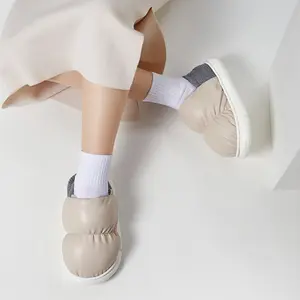 UTUNE Warm House Slippers Non-Slip Fuzzy Indoor and Outdoor for Women and Men Walking Shoes Fur Soft Comfort Footwear Slipper Shoes Girl