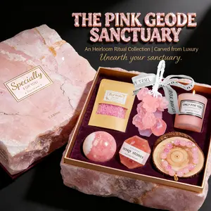 Marble Luxury Gift Box Set, Christmas Surprise Party Kit, Spa Gift Basket, Lucky Bracelet, Aromatherapy Candles, Soap, Bath Salt Balls, Women's Gifts, Relaxing Gift Box, Premium Gift Box