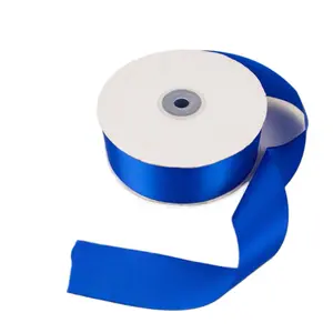 Satin Ribbons 1.5” Single Face 50 Yards - Assorted Colors in Red, Blue, Beige, Pink, and Purple