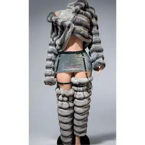 Chinchilla  Faux Fur Leg Warmers Boot Covers(Ready to Ship)