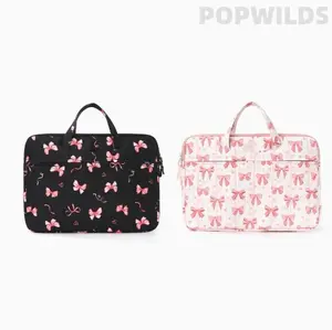Stylish Printed Laptop-Friendly Laptop Bag, Handheld & Single-Shoulder Design with Inner Pouch, Durable Material, Spacious Large Capacity, Trendy Appearance for Commute & Travel, Laptop-Friendly Laptop Bags
