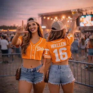 Country Music Baseball Crop Top Jersey, MW Vol 98 Jersey, World Tour 2026 Concert Jersey, Gift Fan