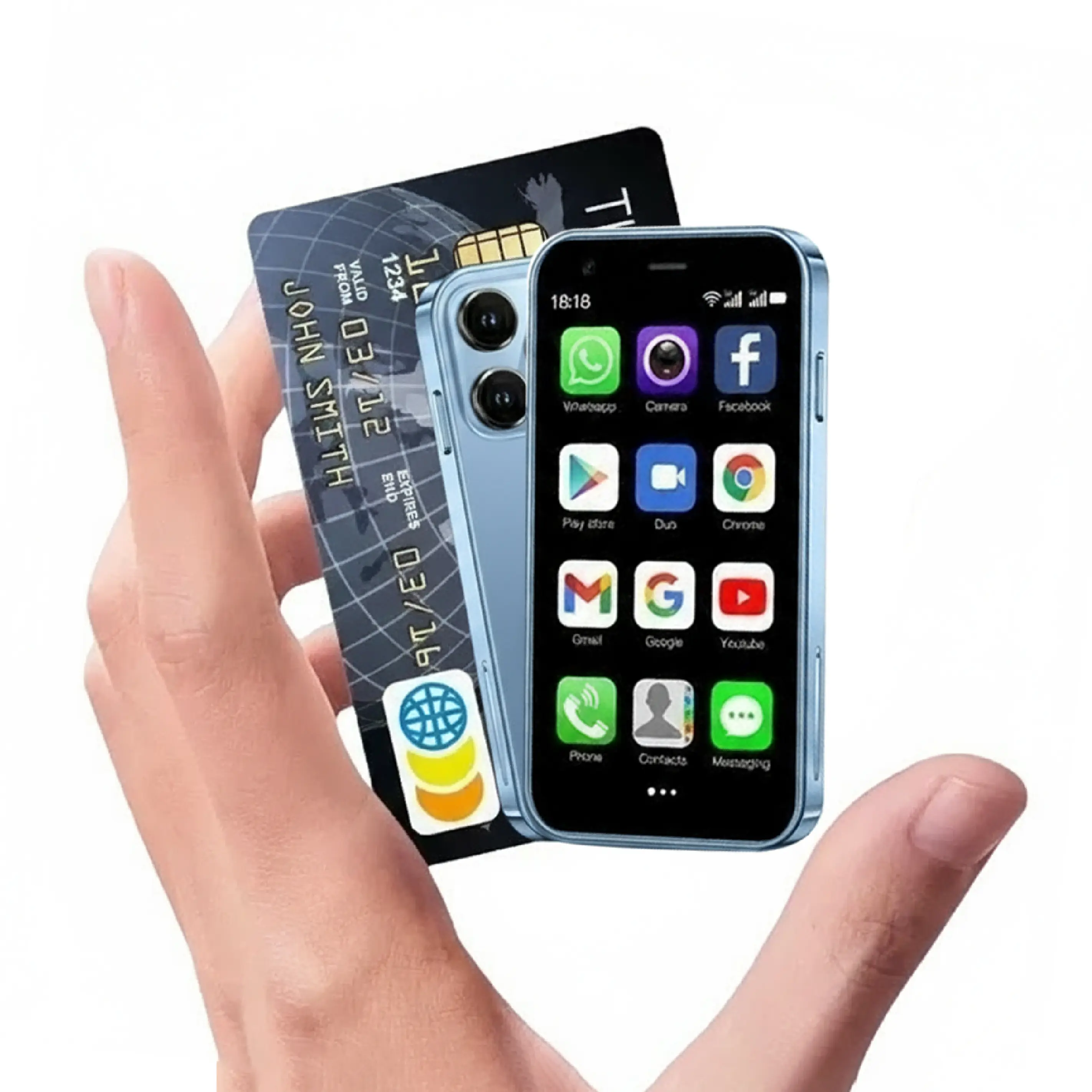 Mini phone, unlocked mini smartphone for kids, 3.0