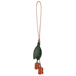Leather Flower Bag Charm Creative Design Decoration Suitable for Tote Bags