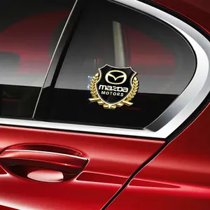 Car 3D Metal Alloy Decoration Sticker, Fits Mazda 3 6 Cx-5 Mx-5 8 323 Cx-7 Demio Atenza Axela Mx-30 Cx-30 Cx-3, Car Accessories