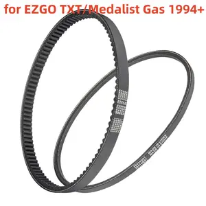 Golf Cart Drive Belt & Starter Belt Kit for Gas EZGO TXT/Medalist 1994+