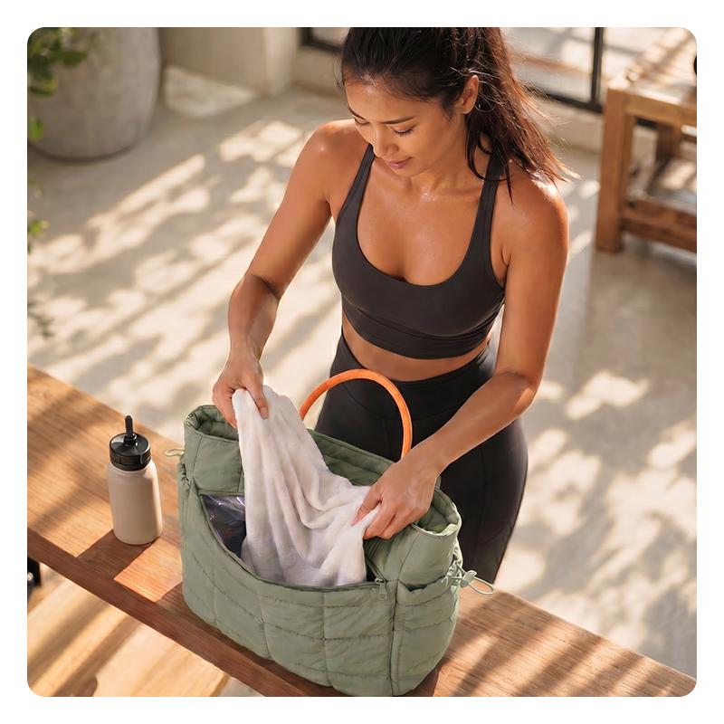 【NEW IN】BAGSMART TRINI Tote Bag for Women, Communter Tote for Daily Use, Large Capacity Lightweight Tote with Multiple Compartments for Travel & Work tiktokshopbacktoschool