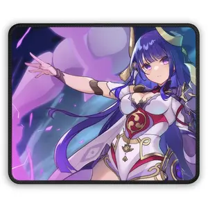 Raiden Doll Personalized Gaming Mouse Pad, 9x7 inch, Stitched Edges, Rectangular Shape