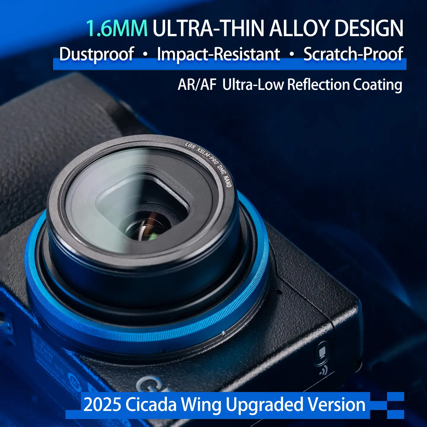 UV Protective Filter Compatible with Ricoh GR IV GR IIIx GR IIIx HDF GR3X HDF GR III GR III HDF GR3 HDF & GR II GR2 GR4 Ultra-Thin 1.6mm Frame Premium German B270 Optical Glass 36-Layer Coating