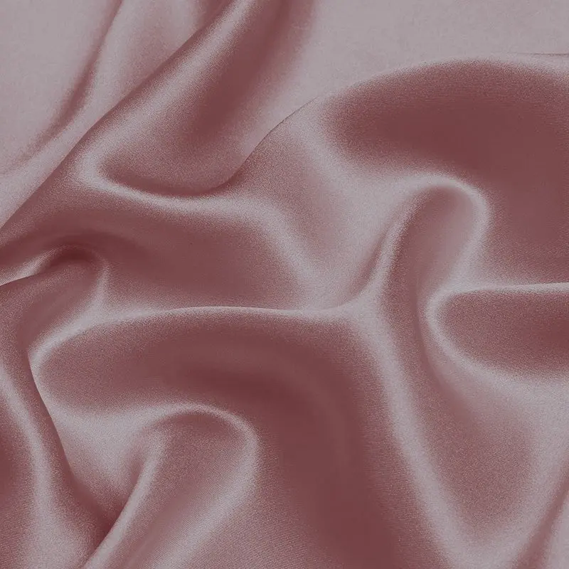 Old Rose 100% Pure Mulberry Silk Fabric 19mm 44" Width Cut-to-Size Silk Fabric