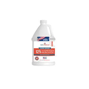 12% Food Grade Hydrogen Peroxide – Ultra-Concentrated H2O2 Peroxide Cleaner – 1 Gallon Bottle