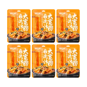 TianXiaoHua Wide Vermicelli Noodles with Sesame Sauce - Packaging May Vary, 6 Bags* 9.45oz