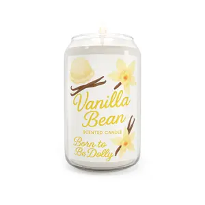 Vanilla Bean Scented Candle 13.75 oz  - Born To Be Dolly Collection