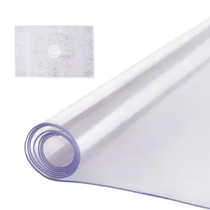【Summervibes】VEVOR Plastic Table Cover, 42 x 60 Inch 2.0 mm Thick Clear Table Protector, Rectangle PVC Desk Mat, Waterproof & Easy Cleaning Desk Pad Tablecloth, for Office Dresser Dining Room Table Night Stand