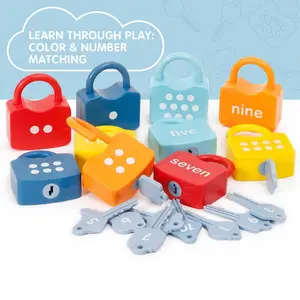 Fun Lock & Key Game Teach Numbers the Hands-On Way with Colorful Locks and Numbered Keys