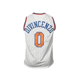 Donte Divincenzo Signed Custom New York White Basketball Jersey (Beckett)