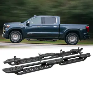 TIOYAR Steel Running Boards for 2019-2025 Chevy Silverado 1500 & GMC Sierra 1500 (Excl 2019 Ld/Lt)&2020-2025 Chevrolet Silverado/GMC Sierra 2500 HD 3500 HD Crew Cab 4-door Side Step Rail Drop Car Accessories Stability