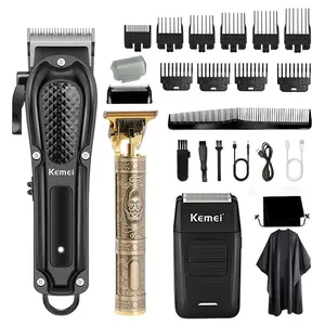 Men's Professional Hair & Beard Trimmer Set, Cordless Precision Clipper Kit, Barber Clippers Set, Cordless Hair Clippers, USB Rechargeable, Ideal Home Grooming Tool, Perfect Gift Idea