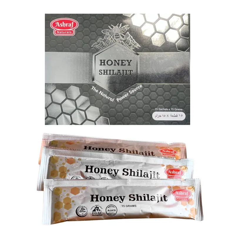 Honey Shilajit 15 Sachet / 15gm each  Healthcare Dietary Edible