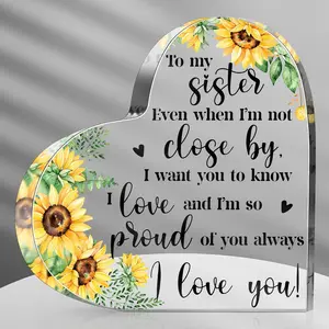 Friendship  for Women Girls Going    Birthday Gifts   Plaque for Coworker  Christmas Keepsake Decor(to My Sister)