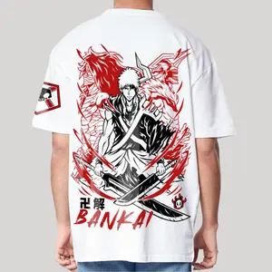 Vintage Ichigo Bankai Shirt, Bleach Anime Oversized Tee, Anime Shirt, Manga Streetwear, Unisex Anime Merch